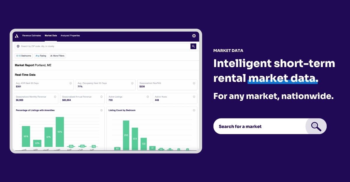 Free Airbnb Data & Short-Term Rental Market Data - Instant Projections